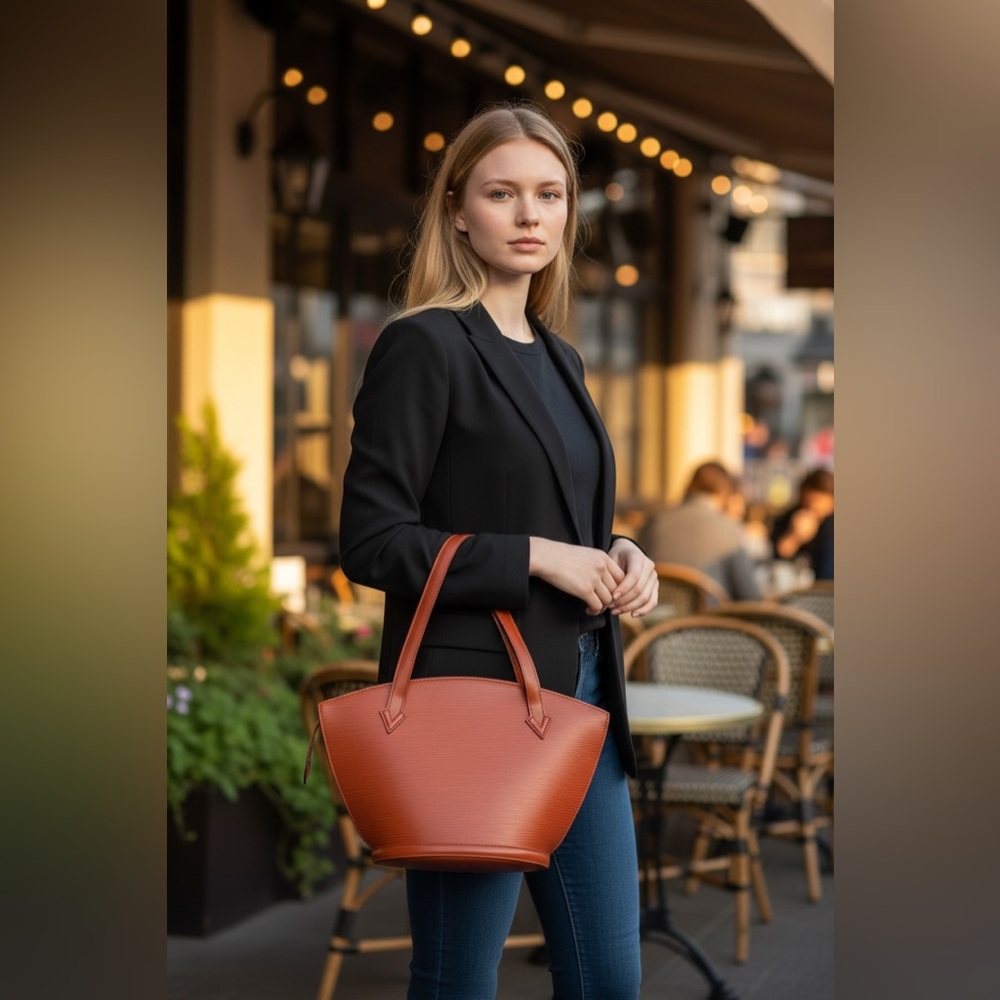 Louis Vuitton Tan Leather Shoulder Bag